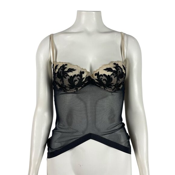 Victoria's Secret Other - Vintage Y2K 2003 Victoria's Secret Very Sexy Bustier 36B Black Lace Lingerie